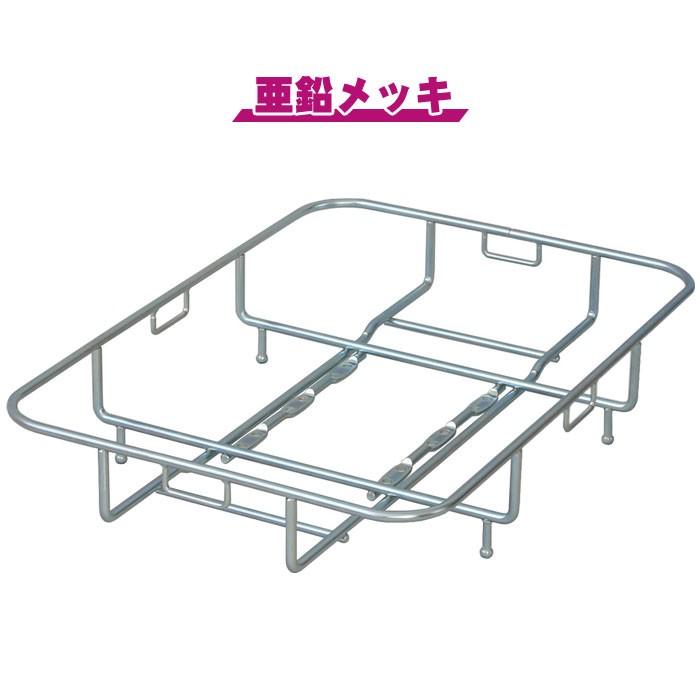 昭和インダストリ フィックスキャッチ CZ-01 自転車後ろカゴ 後用浅型ラック 自転車リアキャリアに取り付けて大きい荷物を積載 通勤、通学、お買い物に便利｜tanpopo｜06