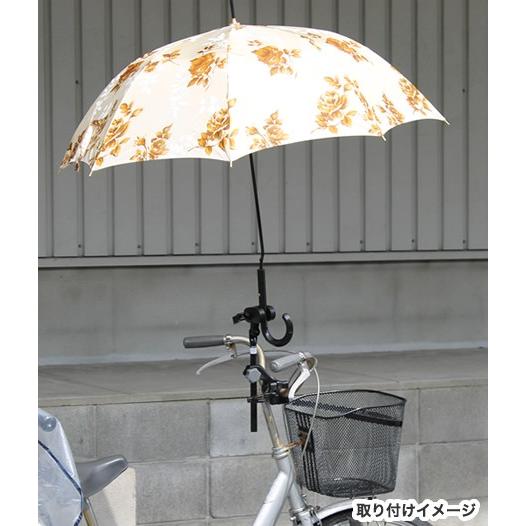 さすべえパート3（レンチ付き） ステンレス・鉄ハンドル用（おもに普通自転車用） 傘スタンド 傘立て グレー 傘を収納できる傘ホルダー(傘立て)付き｜tanpopo｜03
