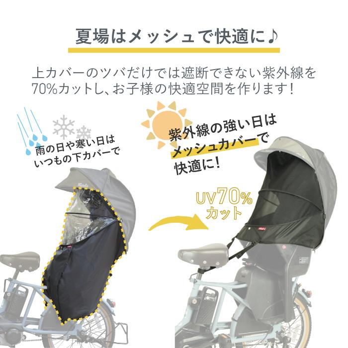 MARUTO（マルト） ホロ専用 オプション 日よけメッシュカバー ブラック