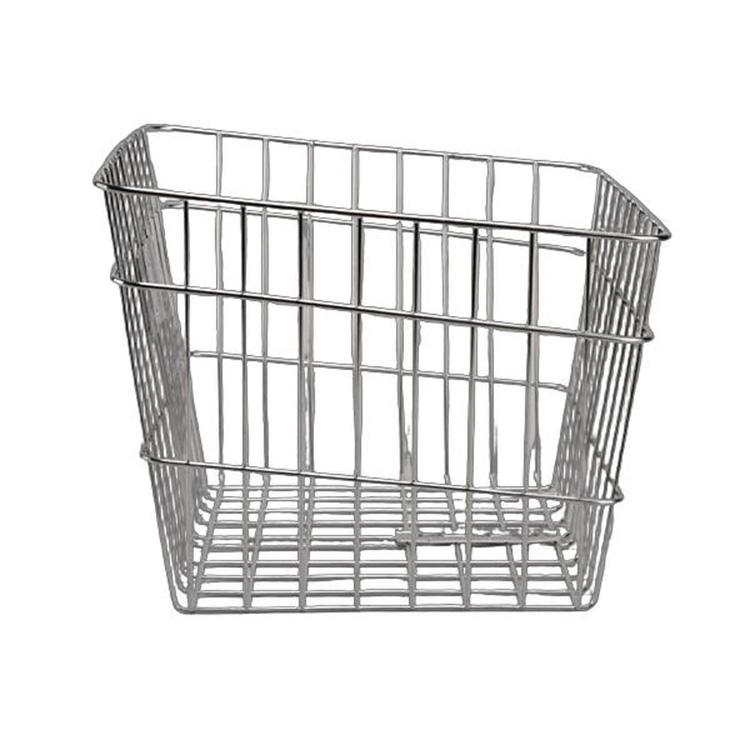 自転車用前かご ステンレス前カゴ SST-411 フロントバスケット 軽快車