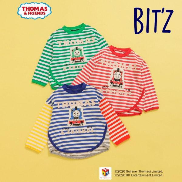 【セール/10%OFF】26'春新作 BIT'Z ビッツ トーマスキャラクターロンT B106016 長袖Tシャツ 長そで ベビー キッズ 子ども服 | BIT'Z