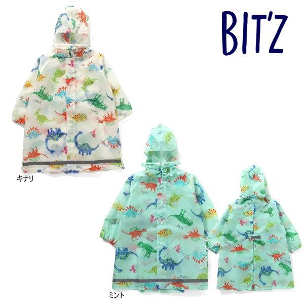 【セール/10%OFF】26'春新作 BIT'Z ビッツ クレヨンお絵描き恐竜柄レインコート B163016 雨具 カッパ ベビー キッズ 子ども服 | BIT'Z | 01