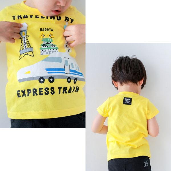 【セール/10%OFF】26'夏新作 CHEEK ROOM チークルーム ご当地新幹線Tシャツ 460135 半袖 半そで 男の子 女の子 ベビー キッズ 子供服 | CHEEK ROOM | 02