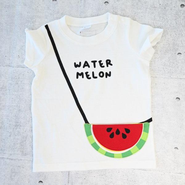 【セール/10%OFF】26'夏新作 CHEEK ROOM チークルーム すいかポシェットTシャツ 460136 半袖 半そで 男の子 女の子 ベビー キッズ 子供服 | CHEEK ROOM | 01
