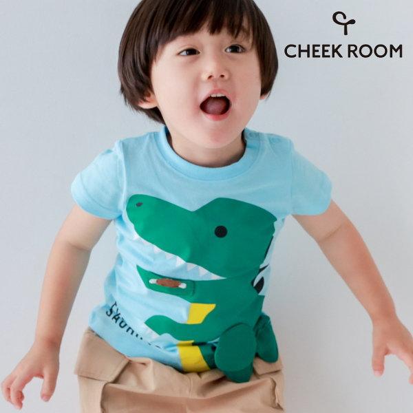 【セール/10%OFF】26'夏新作 CHEEK ROOM チークルーム 恐竜の足Tシャツ 460147 半袖 半そで 男の子 女の子 ベビー キッズ 子供服 | CHEEK ROOM