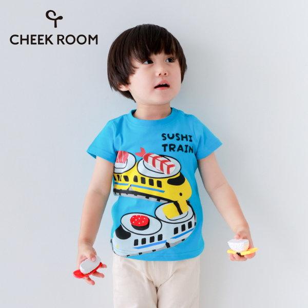 【セール/10%OFF】26'夏新作 CHEEK ROOM チークルーム 新幹線お寿司Tシャツ 460151 半袖 半そで 男の子 女の子 ベビー キッズ 子供服 | CHEEK ROOM