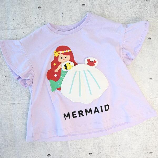 【セール/10%OFF】26'夏新作 CHEEK ROOM チークルーム マーメイドTシャツ 460154 半袖 半そで 女の子 ガール ベビー キッズ 子供服 | CHEEK ROOM | 01