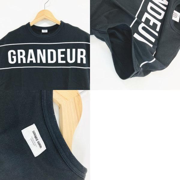 【セール/30%OFF】22'夏新作 JEANS-b ジーンズベー GRANDEURロゴBIGTシャツ 半袖 子ども服 ジュニアJr | Jeans-b | 01