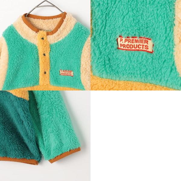 【セール/30%OFF】25'秋冬新作 p.premier ピードットプルミエ マルチカラー切替ファーフリースプルオーバー p511045 長袖 長そで ベビー キッズ 子ども服 | p.premier | 03