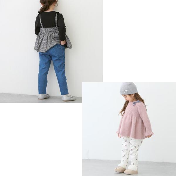 petit main 【セール/30%OFF】24'秋冬新作 プティマイン 裏起毛パンツ
