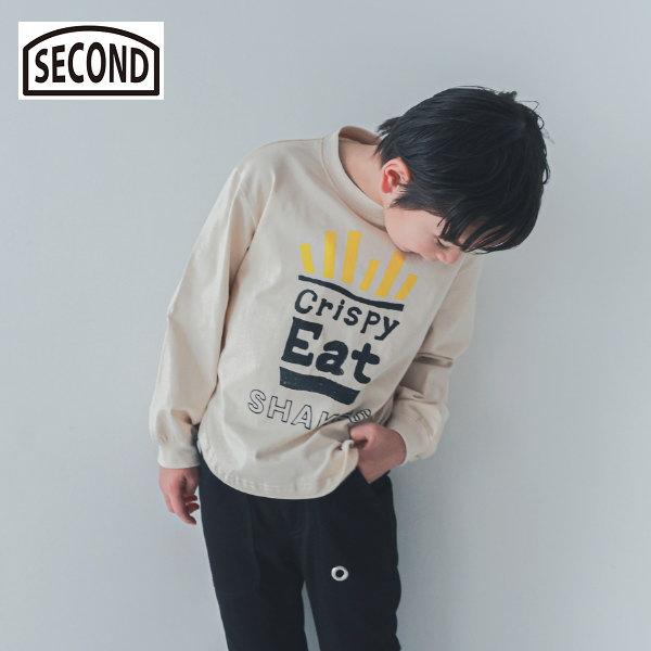 【セール/30%OFF】25'秋新作 SECOND セカンド CrispyEatポテトロンT 850264 長袖Tシャツ 長そで キッズ 子ども服 ジュニアJr | Jeans-b 2nd