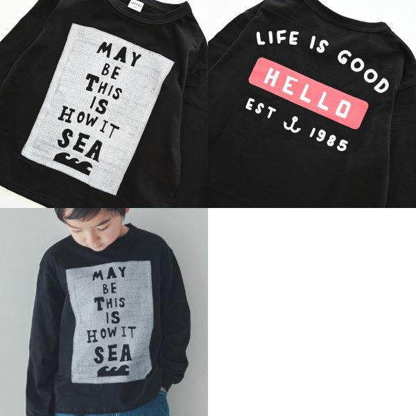 【セール/30%OFF】25'秋新作 SECOND セカンド SEAボックスロゴロンT 850265 長袖Tシャツ 長そで キッズ 子ども服 ジュニアJr | Jeans-b 2nd | 04