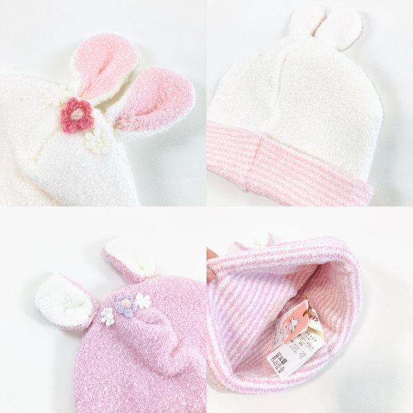 THULE（スーリー） 22'秋冬新作 Souris お花パッチ耳付ニットキャップ