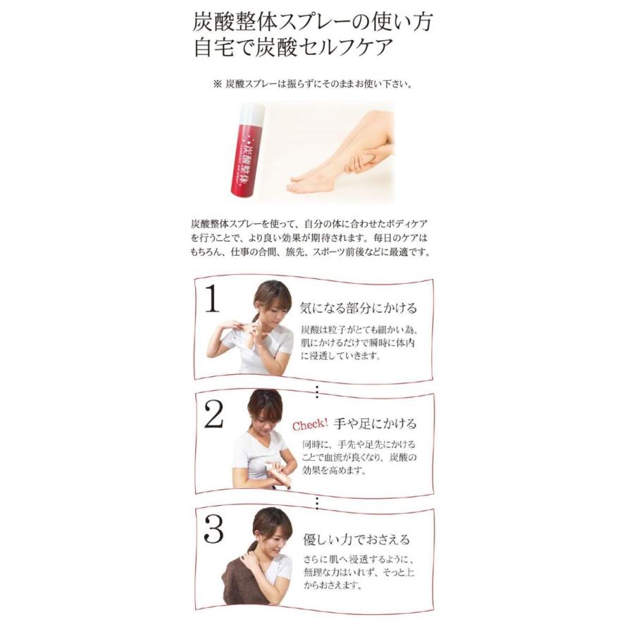 炭酸 スプレー 炭酸整体スプレー（RED) 2本セット 高濃度 ミスト 化粧