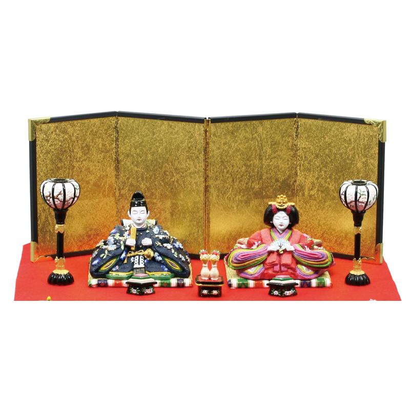 雛人形 コンパクト 桃春雛 新二段飾り ひな人形 収納 : 丹青堂ヤフー