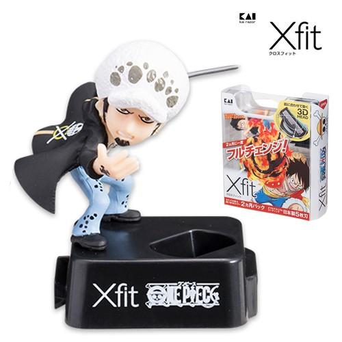 定形外郵便OK Xfit クロスフィット 5枚刃 ワンピース企画第3弾 オリジナルホルダースタンド付 ホルダー+替刃4個パック ロー｜tansera-shop