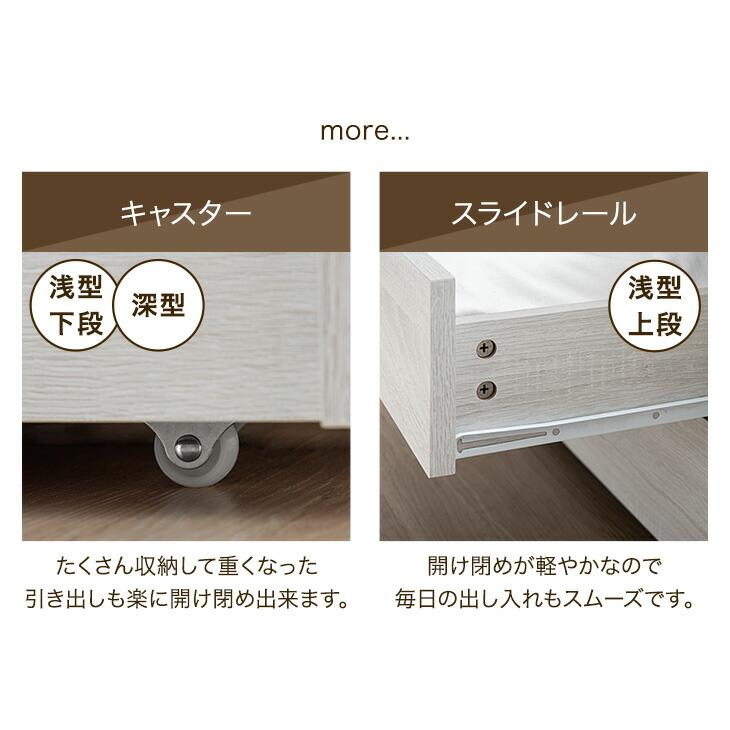 タンスのゲン ベッド シングル 大容量 収納 すのこベッド ベッド