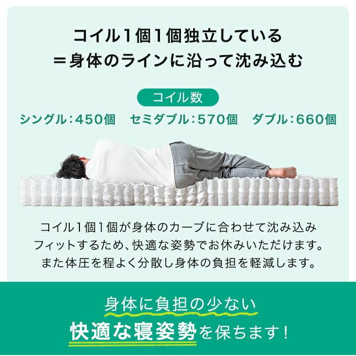 マットレス ダブル 三つ折り 高反発 ポケットコイル 極厚20cm メッシュ 通気性 折りたたみマットレス ベッドマット ウレタン 折り畳み 圧縮 | タンスのゲン | 14