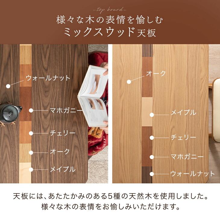 タンスのゲン こたつ 長方形 90×75 こたつセット ダイニングこたつ