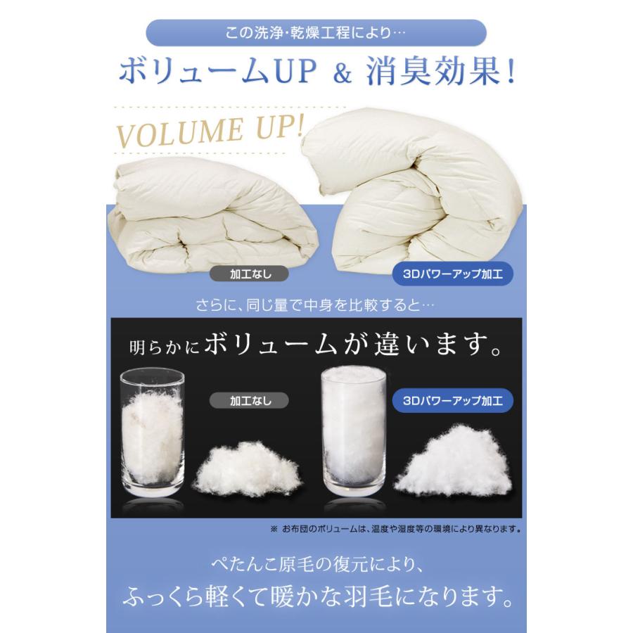 タンスのゲン 羽毛布団 セミダブル 掛け布団 羽毛掛け布団 マザー