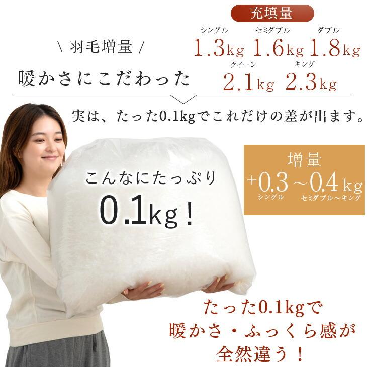 タンスのゲン 本日+5% 羽毛布団 クイーン 羽毛ふとん 掛け布団 グース