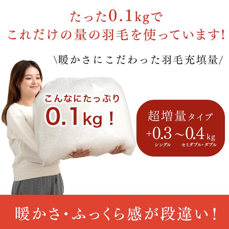 タンスのゲン 羽毛布団 シングル ロング 掛け布団 国産 日本製 羽毛