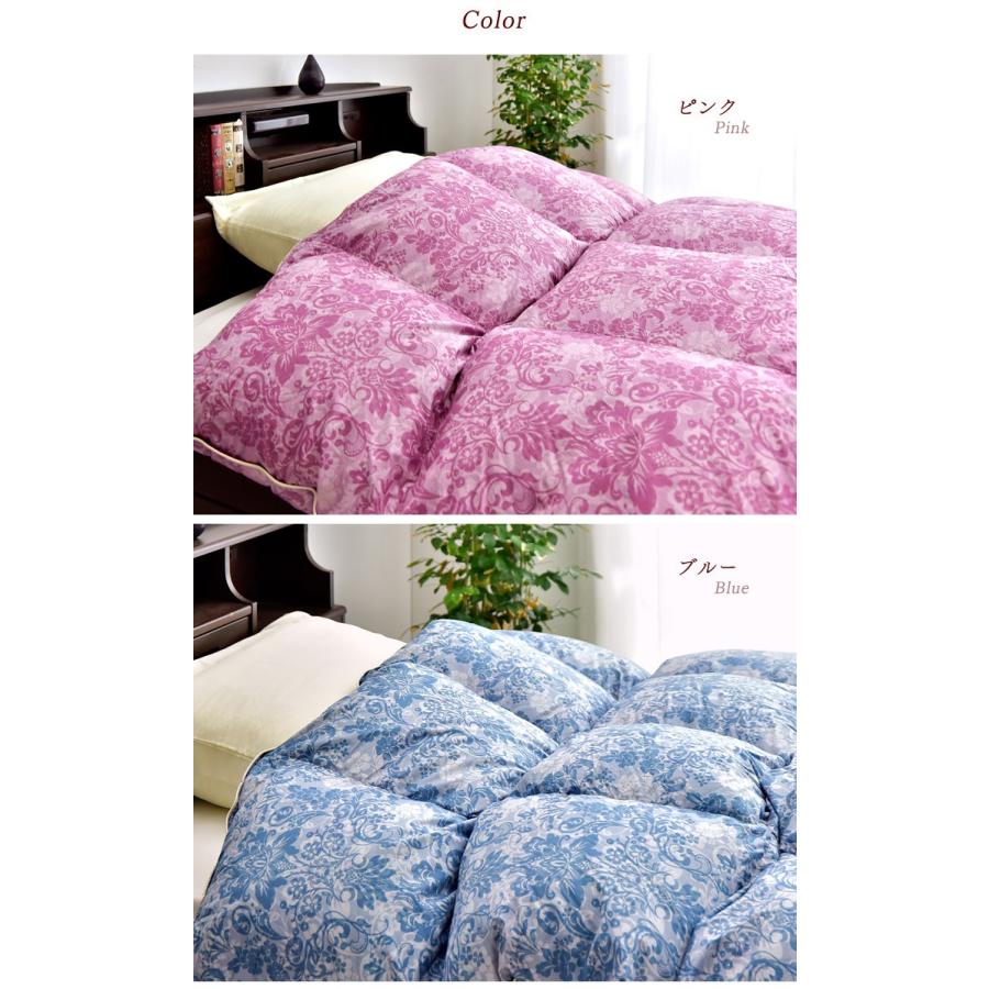 タンスのゲン 羽毛布団 シングル ロング ホワイト マザー グース