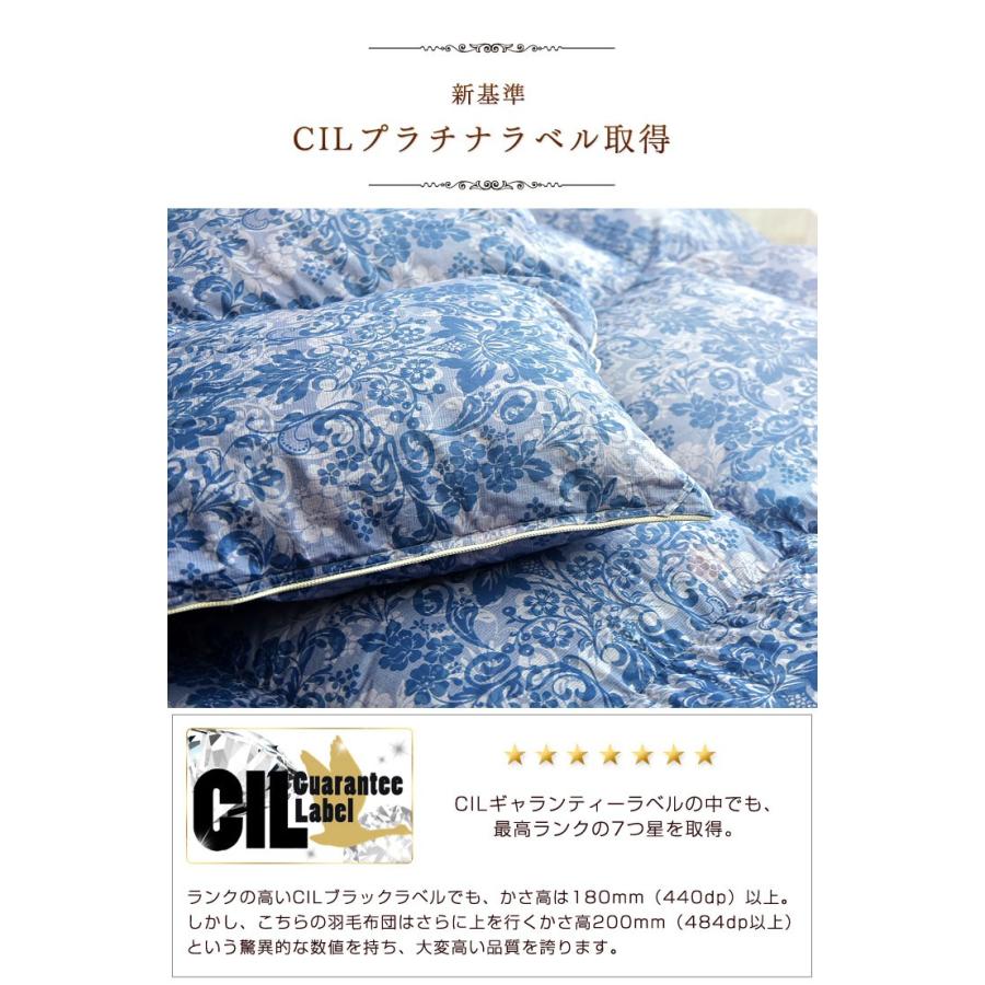 タンスのゲン 10日+5% 羽毛布団 シングル ロング ホワイト マザー