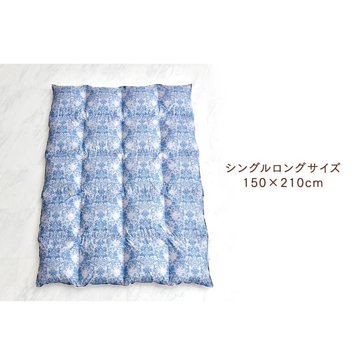 タンスのゲン 11日+5% 羽毛布団 シングル ロング ホワイト マザー