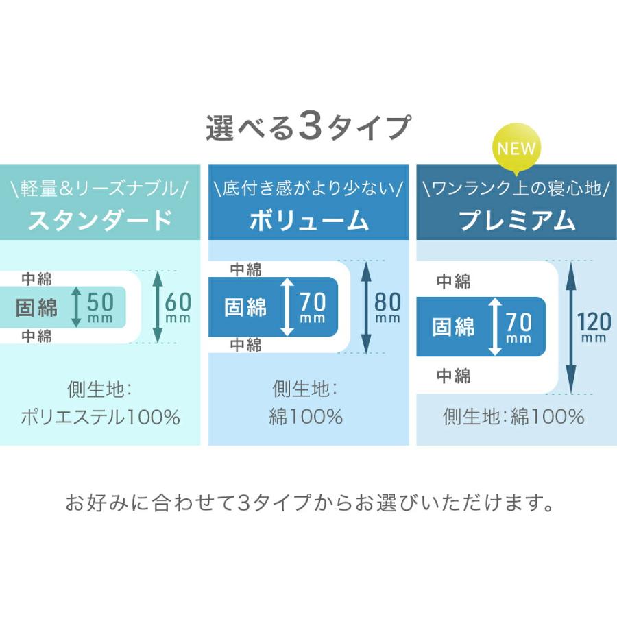 タンスのゲン 敷布団 ダブル 敷き布団 日本製 綿100％ ハードマーブル