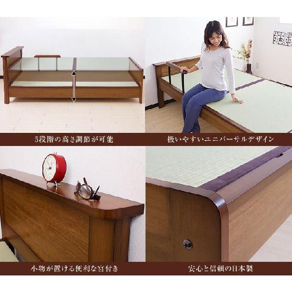 送料無料 畳ベッド セミダブル たたみベッド 国産 宮付き畳ベット セミダブルベッド 日本製 タンスのゲンpaypayモール店 通販 Paypayモール