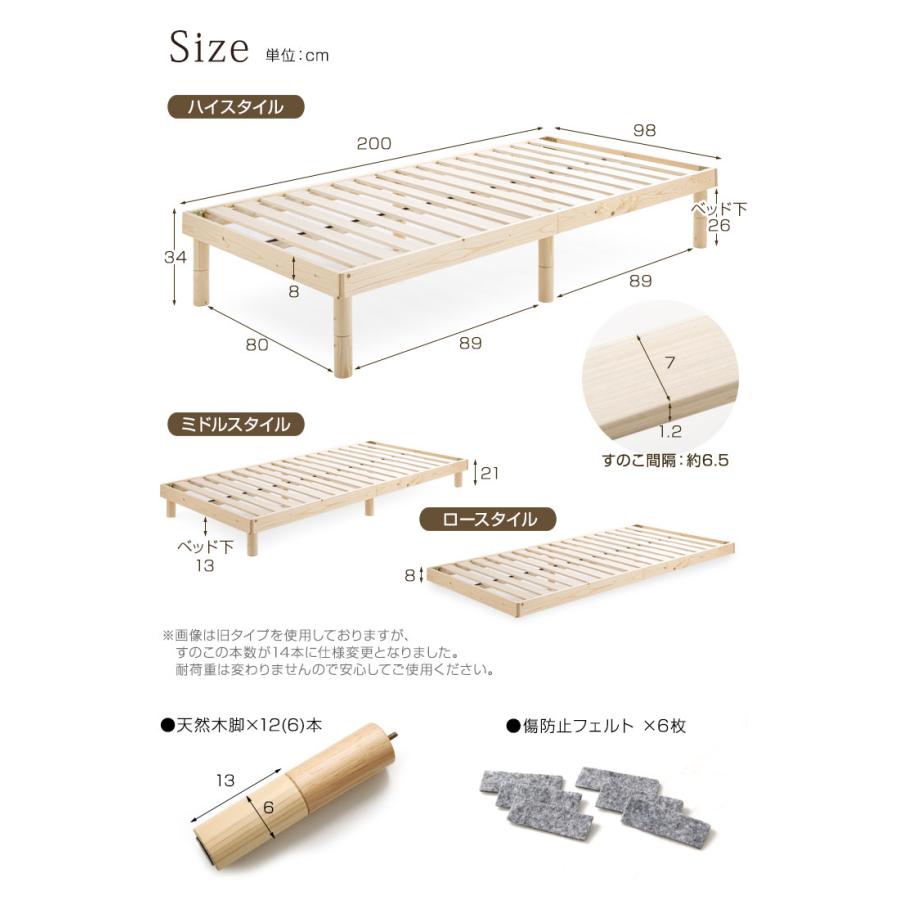 ダブルスプリングマットレス&すのこセット タンスのゲン 19日超お得 ベッド マットレス付き すのこベッド ダブル