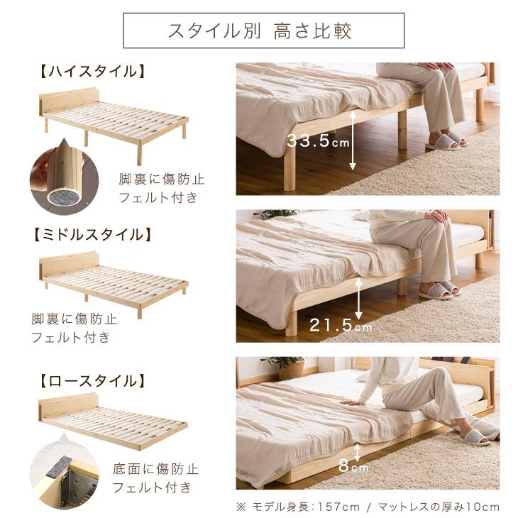 宮付すのこベッドとマットレス タンスのゲン ベッド マットレス付き シングル すのこベッド ベッド