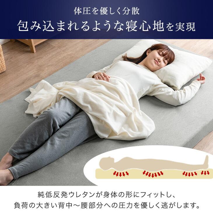 タンスのゲン 8日+5% マットレス 低反発 セミダブル おしゃれ 低反発