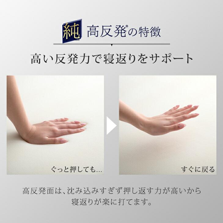 タンスのゲン マットレス シングル 超極厚 20cm 高反発 低反発