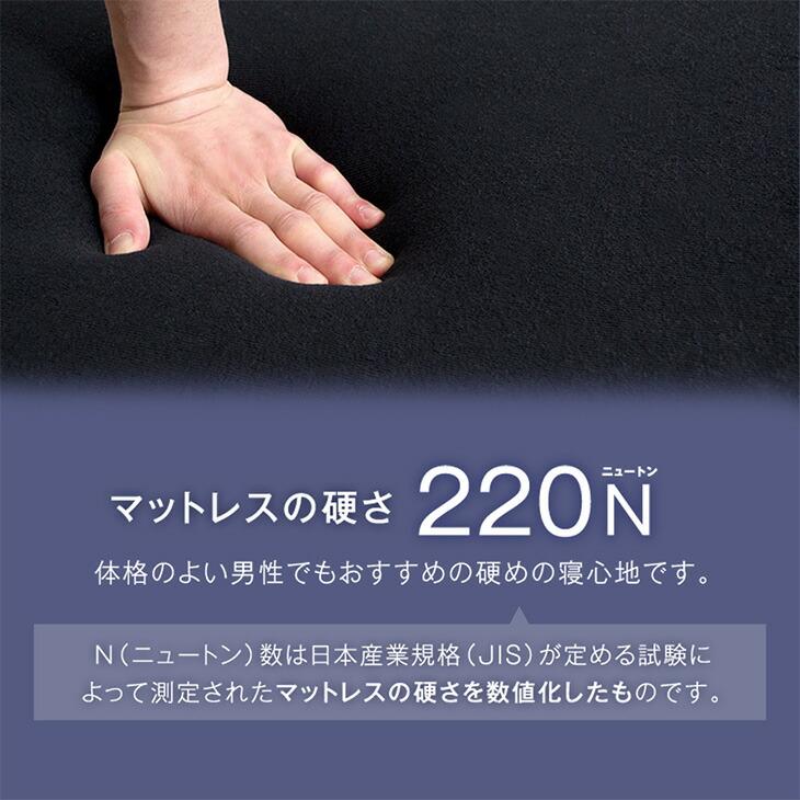 タンスのゲン マットレス ダブル 三つ折り 竹炭入り 消臭 高密度30D