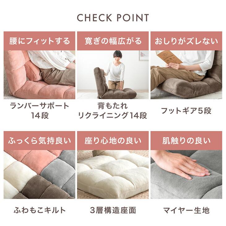 タンスのゲン 本日+5% 座椅子 おしゃれ 1人掛け ランバーサポート付