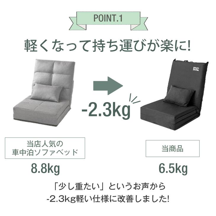 タンスのゲン 車中泊マット 厚さ 8cm 枕 専用カバー付き 幅60cm