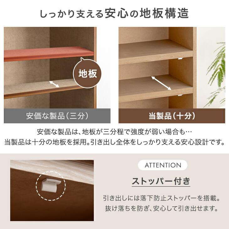 タンスのゲン チェスト 白 北欧 国産 完成品 幅60 4段 タンス 収納