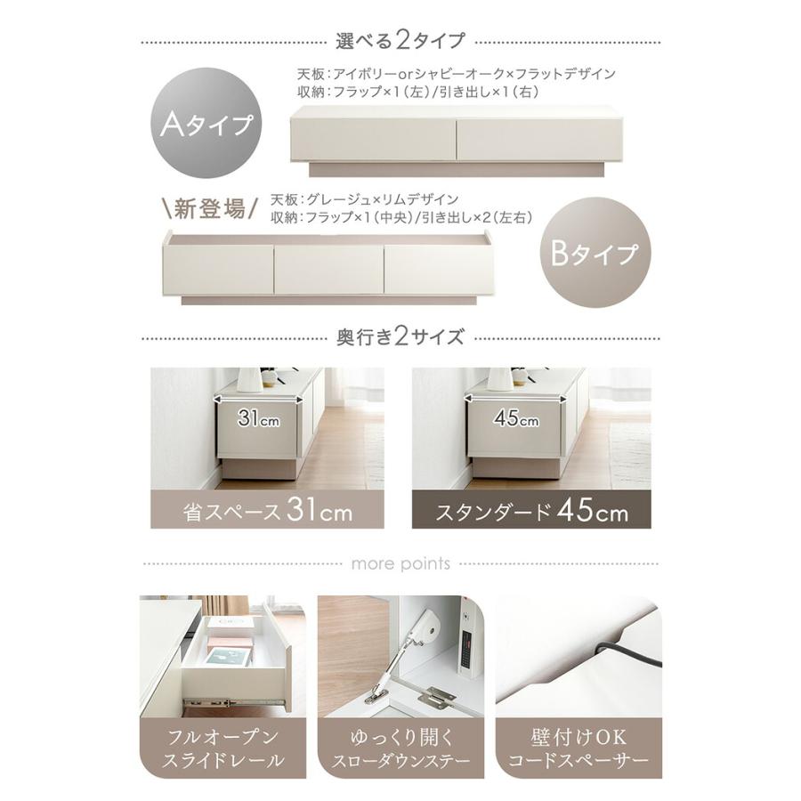 タンスのゲン 本日+4% テレビ台 180 薄型 完成品 日本製 ローボード
