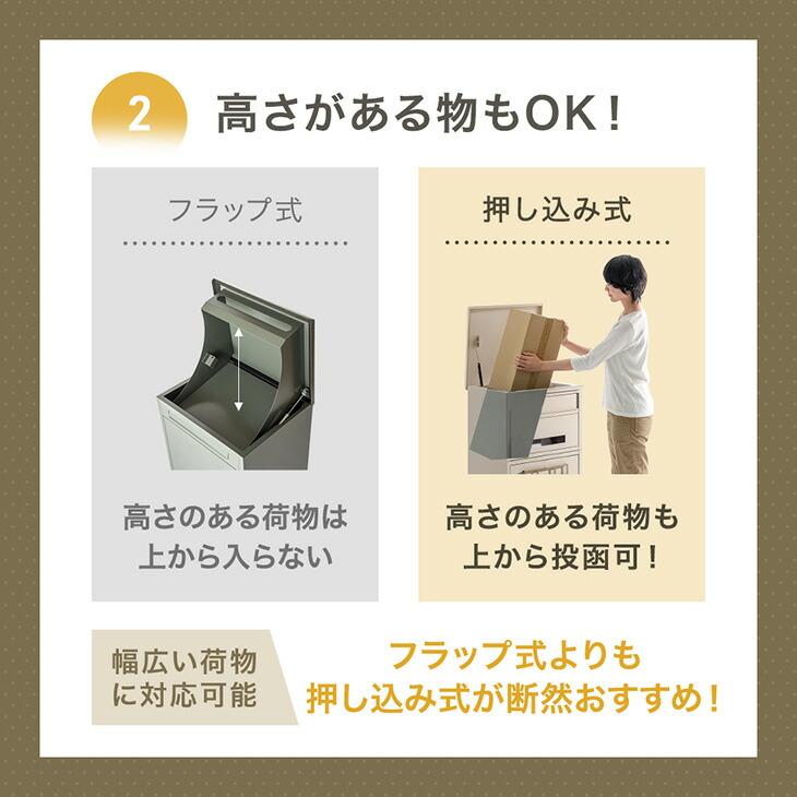 タンスのゲン 本日+4% 宅配ボックス 戸建 ポスト一体型 複数投函 大型