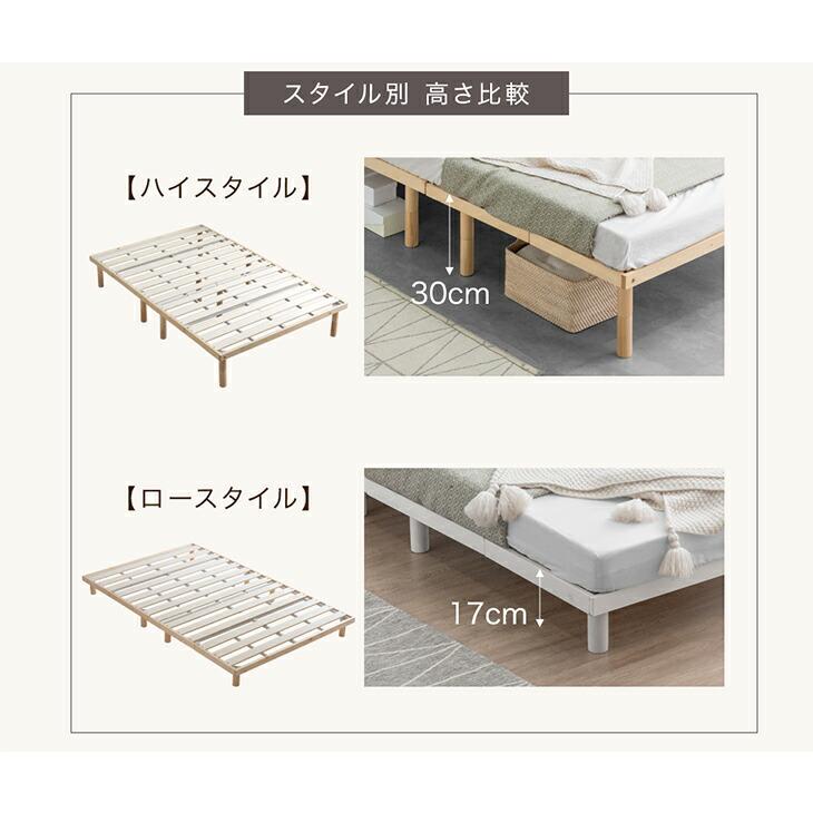 タンスのゲン ベッド マットレス付き ダブル 折りたたみベッド