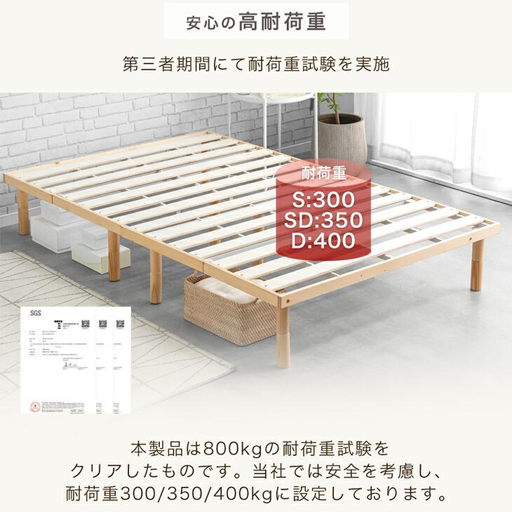 タンスのゲン 本日+4% ベッド マットレス付き ダブル 折りたたみベッド