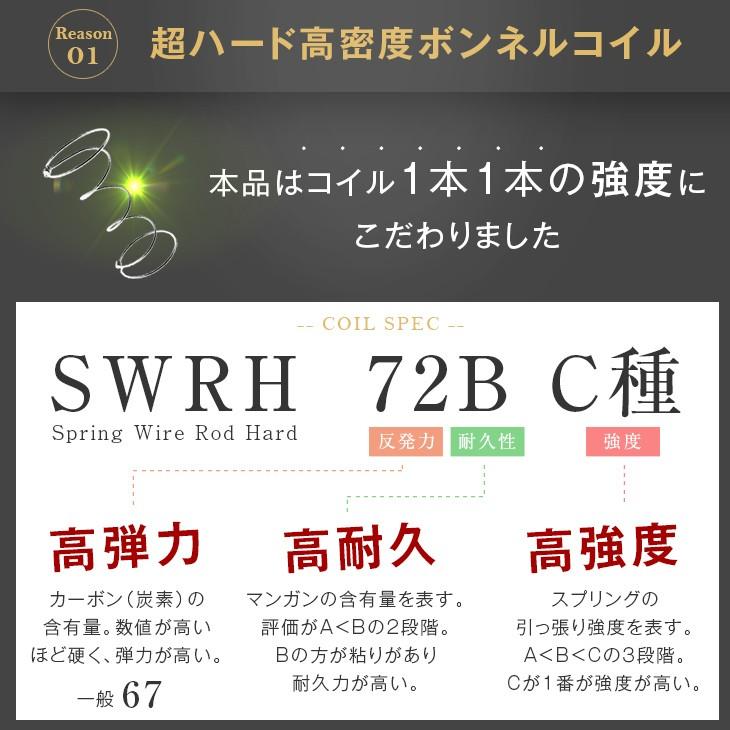 5日P14%〜 脚付マットレス セミダブル ベッド 脚付ベッド セミダブルベッド 竹炭入り 高反発 圧縮梱包 男の脚付きマットレス 消臭 抗菌 通気性 ボンネルコイル｜tansu｜07