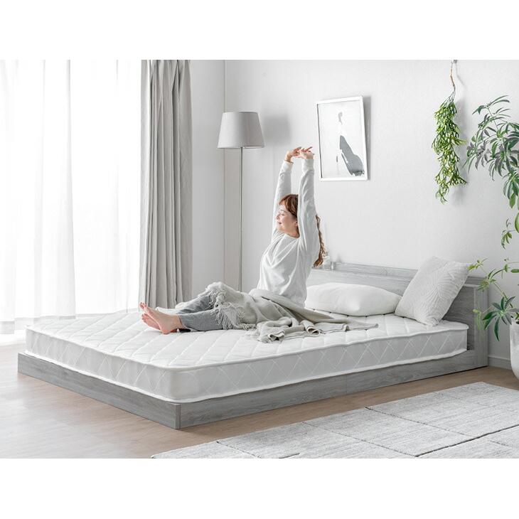 マットレス ダブル ポケットコイルマットレス 14cm厚 ベッドマット 薄型 柔らかめ 77500001 | タンスのゲン | 04