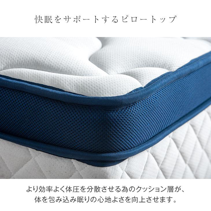 ２マット分合計　ポケットコイル　マットレス　高品質　快適マットレス　シングル RASIK（ラシク） マットレス 単品 セミシングル 2層ポケットコイル