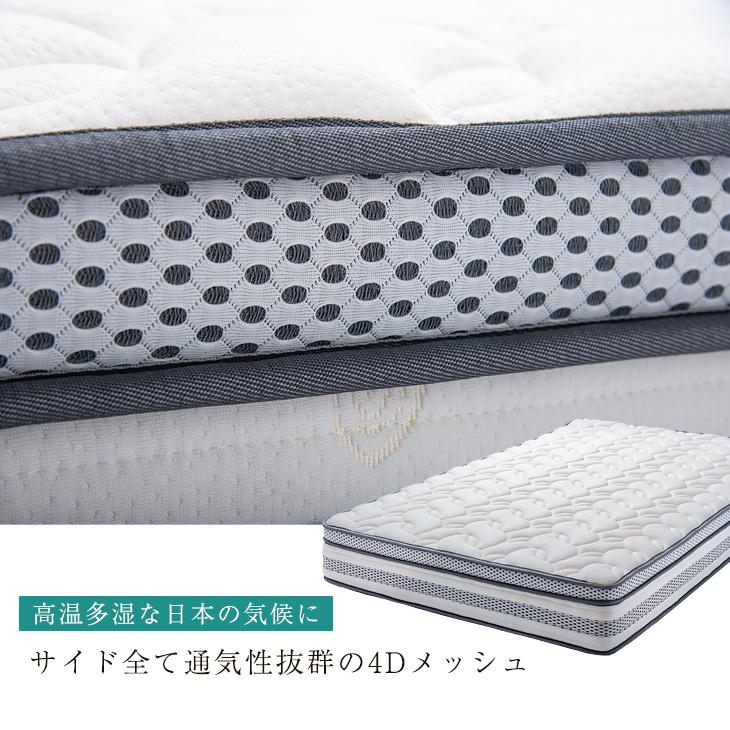 タンスのゲン 17日+5% マットレス クイーン ポケットコイル 高密度