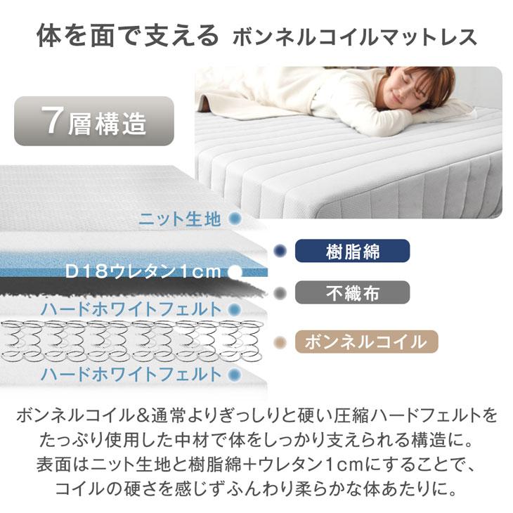 タンスのゲン 脚付きマットレス セミダブル 脚付きマットレスベッド