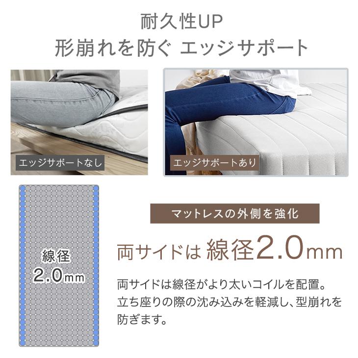 ダブルベッド 脚付きマットレス タンスのゲン 脚付きマットレス ベッド ダブル ダブルベッド 脚