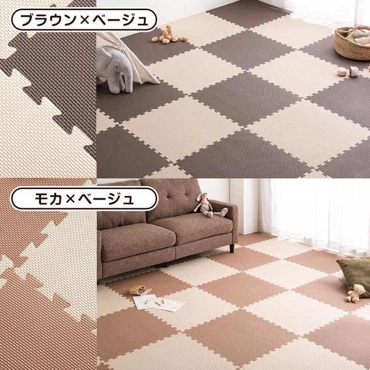 ジョイントマット 大判 厚手 6畳 約60cm 32枚 防音 おしゃれ 防音 サイドパーツ付き フロアマット クッションマット プレイマット|tansu|13